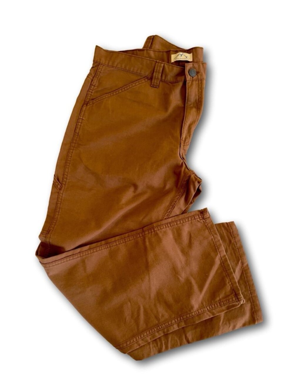 Blue Mountain Brown Duck Canvas Carpenter Utility Work Pants 36x32 Gorpcore